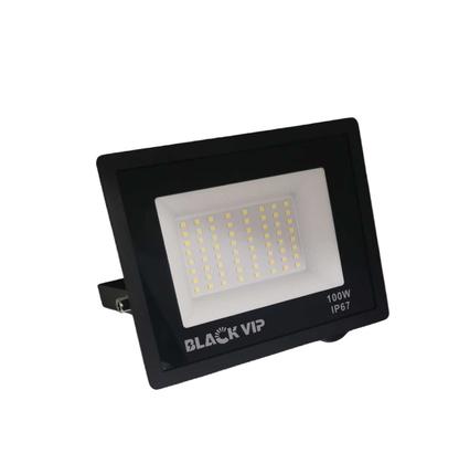 Imagem de kit 2 Refletor Led 100w Holofote bivolt Prova Dágua Ip66 Branco Frio 6000K