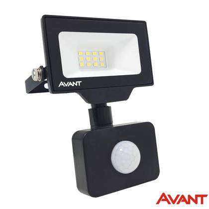 Imagem de Kit 2 Refletor Sensor Presença 10W Branco Frio 6500K Fotocelula