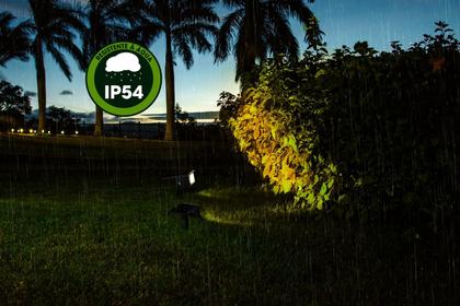 Imagem de Kit 2 Refletor Solar Jardim 6 Leds Verde Amarela 10x Mais Forte Luminária Spot Jardim Sem Fio