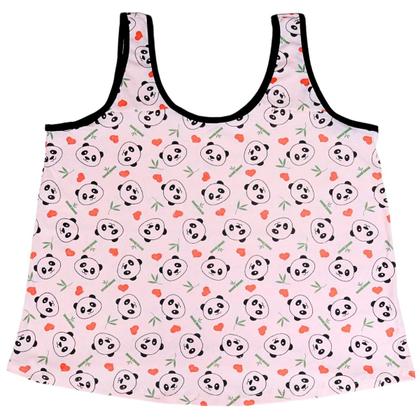 Imagem de Kit 2 Regata de Pijama Mega Plus Size 1 Liso 1 Estampado G6 ao G10