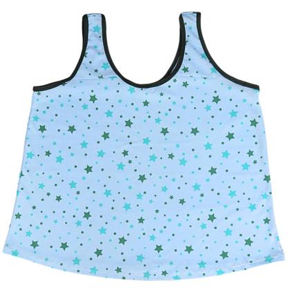 Imagem de Kit 2 Regata de Pijama Mega Plus Size 1 Liso 1 Estampado G6 ao G10