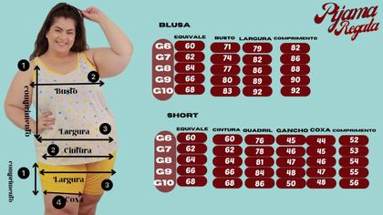 Imagem de Kit 2 Regata de Pijama Mega Plus Size 1 Liso 1 Estampado G6 ao G10