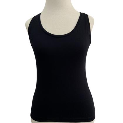 Imagem de Kit 2 Regatas Femininas Básicas em Viscolycra Preto e Off White