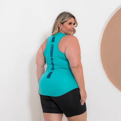 Imagem de Kit 2 Regatas Plus Size Dry Fit Feminina Academia