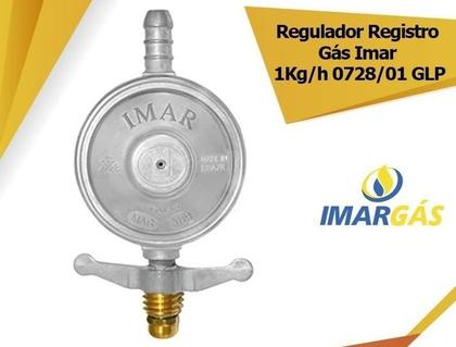 Imagem de KIT 2 Regulador De Gás Sem Mangueira Imar 1kg/h 0727/01abs