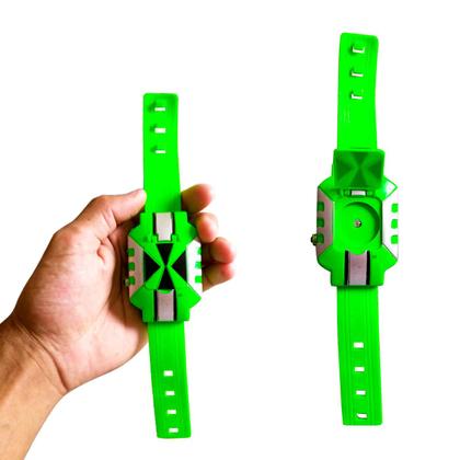 Imagem de Kit 2 Relógio Ben10 Omnitrix C/ Som Led Horas E Boneco Alien