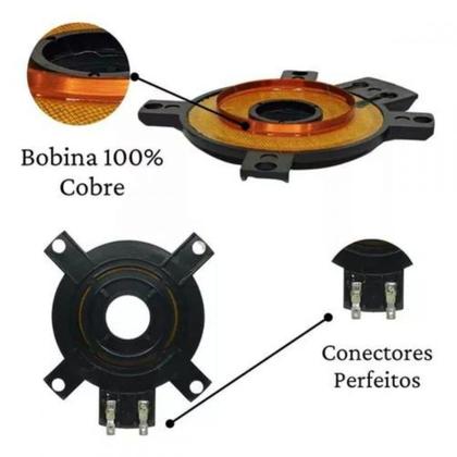 Imagem de Kit 2 Reparo Super Tweeter St304 Jbl Selenium 8 Ohms 100wrms