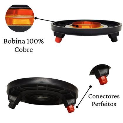 Imagem de Kit 2 Reparos Tweeter ST400 Fenólico Completo e 2 Reparo Driver D250x 8 Ohms Compatível Com Selenium Jbl