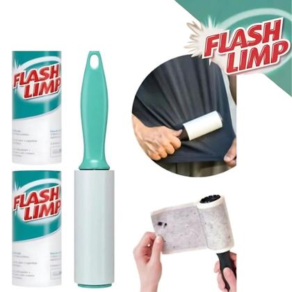 Imagem de Kit 2 Rolo Adesivo Tira Pelo Roupa Sofá 4 Refil Rende Muito