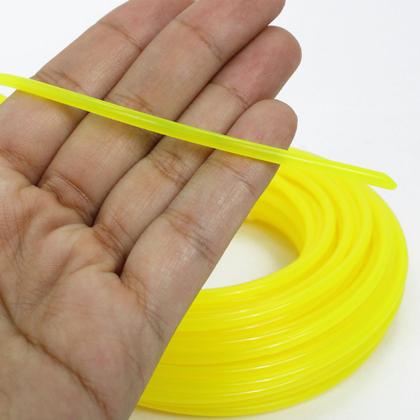 Imagem de Kit 2 Rolos 15 Metros Fio de Nylon Redondo 3mm Para Roçadeiras Jardinagem