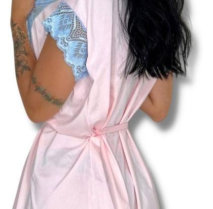 Imagem de Kit 2 Roupão Feminino Microfibra Robe Noiva Roupao De Banho