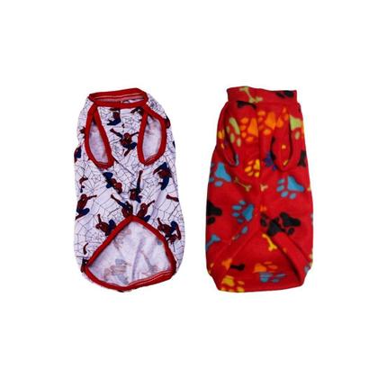 Imagem de Kit 2 Roupas Para Cães - Pijama E Suéter Vermelho