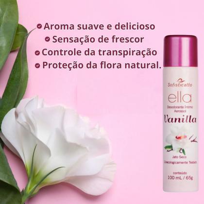 Imagem de Kit 2 Sabonete Líquido Íntimo Ella Vanilla + 1 Desodorante Íntimo Ella Vanilla