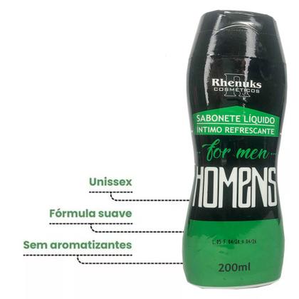 Imagem de Kit 2 Sabonete Líquido Íntimo For Men 200ML Rhenuks