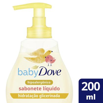 Imagem de Kit 2 Sabonetes Líquido Baby Dove Hidratação Glicerinada da Cabeça aos Pés 200ml