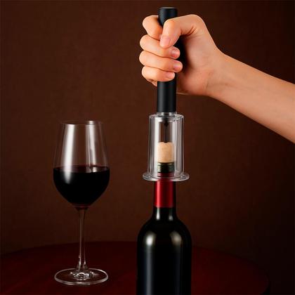 Imagem de KIT 2 Saca Rolha Abridor Garrafa Vinho Por Sucção Bomba Ar