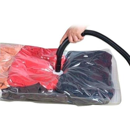 Imagem de kit 2 Saco A Vacuo Vac Bag Organizador 50X60cm Viagem Mala