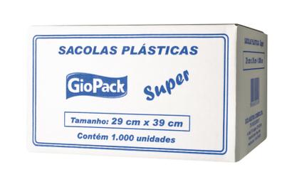 Imagem de Kit 2 sacola plástica branca 29x39 c/ 1000 un  virgem super