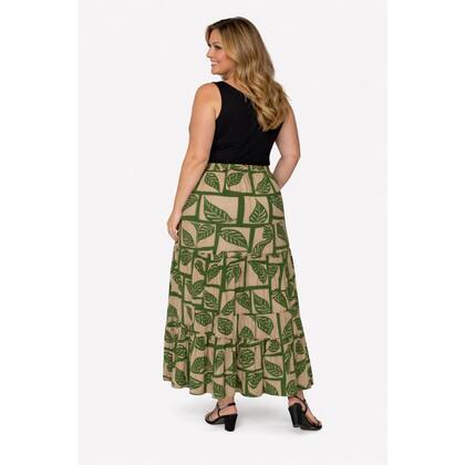 Imagem de Kit 2 Saia Longa Feminina Camadas Babados Evangélica Senhoras
