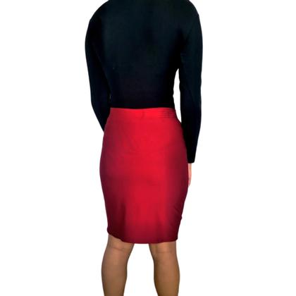 Imagem de Kit 2 Saias Femininas Lápis Moda Evangélica Elástico Lisas Cores Sortidas Suplex PP ao Plus Size