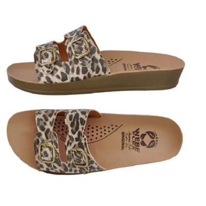 Imagem de Kit 2 Sandália Ortopédica Feminina Anatômica Animal Print