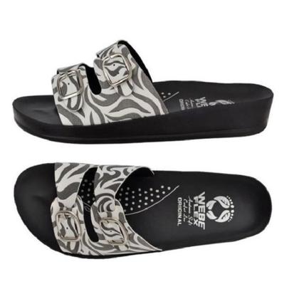 Imagem de Kit 2 Sandália Ortopédica Feminina Anatômica Animal Print