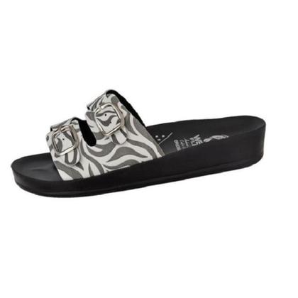 Imagem de Kit 2 Sandália Ortopédica Feminina Anatômica Animal Print