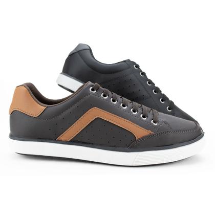 Imagem de Kit 2 Sapatenis Casual Masculino Com Fechamento De Elástico