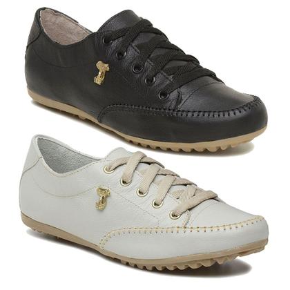 Imagem de Kit 2 Sapatenis Haldrys Sola Borracha Fecho Cadarço