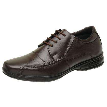 Imagem de Kit 2 Sapatos Casual Confortável Social Masculino Couro com Carteira