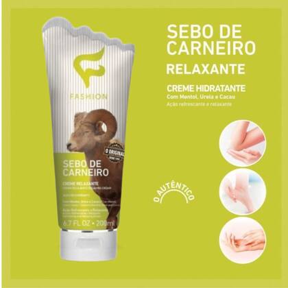 Imagem de Kit 2 Sebo De Carneiro Relaxante Hidratante 200Ml - Fashion