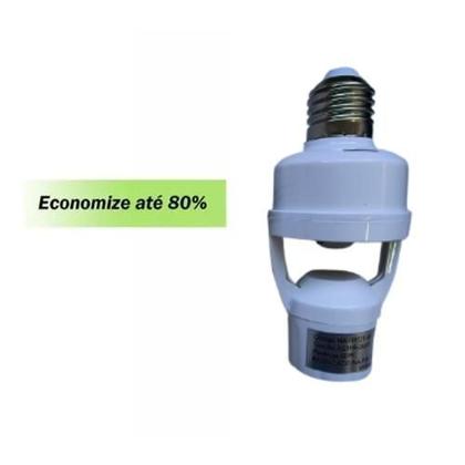 Imagem de Kit 2 Sensor De Presença Lâmpada Soquete E27 Com Fotocélula