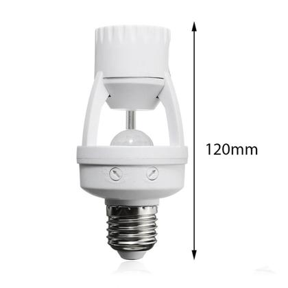 Imagem de Kit 2 Sensor De Presença Lâmpada Soquete E27 Com Fotocélula