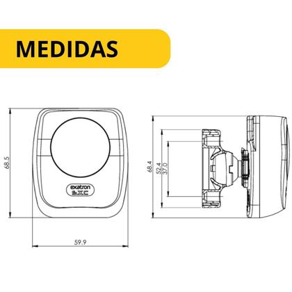 Imagem de Kit 2 Sensor Presença Teto Articulado 360 Smart X-Control