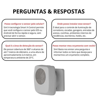 Imagem de Kit 2 Sensor Presença Teto Articulado 360 Smart X-Control