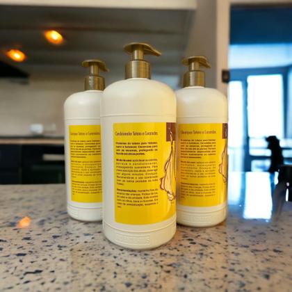 Imagem de kit 2 Shampoo 1 Condicionador Força e Maciez Tutano 1L Bio Extratus