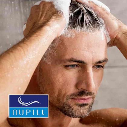 Imagem de Kit 2 Shampoo Antiqueda Masculino Nupill Força Vitalidade e Volume 200ml