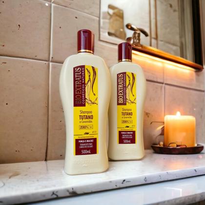 Imagem de kit 2 Shampoo Força e Maciez Tutano 500 ml Bio Extratus