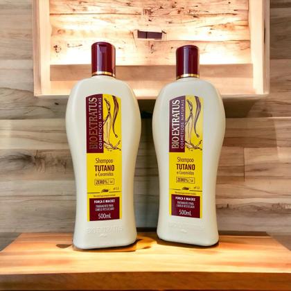 Imagem de kit 2 Shampoo Força e Maciez Tutano 500 ml Bio Extratus