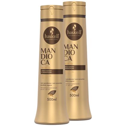 Imagem de Kit 2 Shampoo Haskell Mandioca 500ml