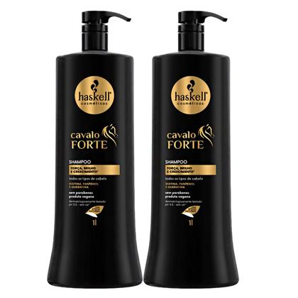 Imagem de Kit 2 Shampoos 1l + 1 Máscara 900g Haskell Cavalo Forte
