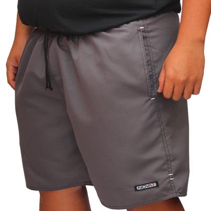 Imagem de Kit 2 Short Bermuda Tactel Tamanho Especial Extra Plus Size Bolsos Elástico Cordão Esporte