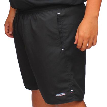 Imagem de Kit 2 Short Bermuda Tactel Tamanho Especial Extra Plus Size Bolsos Elástico Cordão Esporte