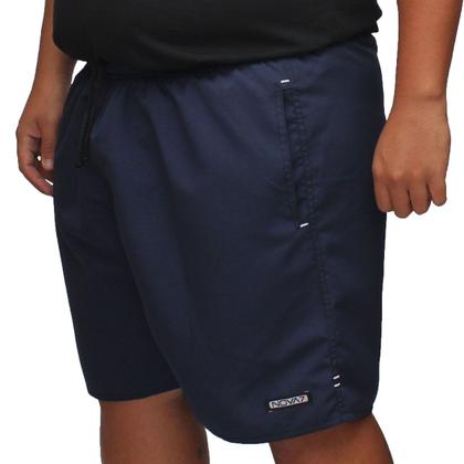 Imagem de Kit 2 Short Bermuda Tactel Tamanho Especial Extra Plus Size Bolsos Elástico Cordão Esporte