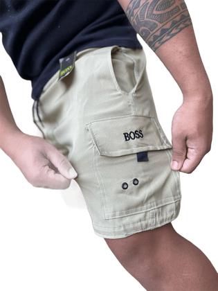Imagem de kit 2 Short Cargo bermuda Masculino de Elastano 4 Bolsos