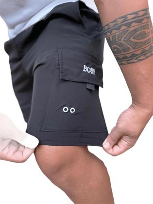 Imagem de kit 2 Short Cargo bermuda Masculino de Elastano 4 Bolsos