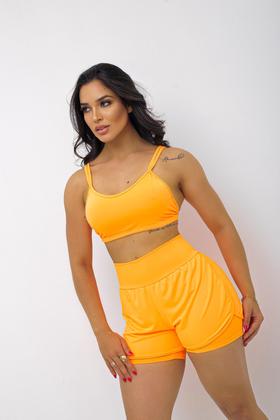 Imagem de Kit 2 Short Duplo Fitness Academia Feminino Treino Caminhada