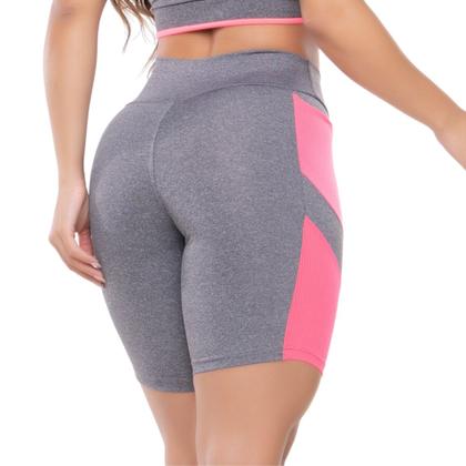 Imagem de Kit 2 Short Legging Feminino Shorts de Academia Fitness Bermuda Roupa de Ginástica Exercício Funcional 