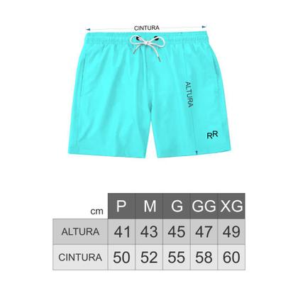 Imagem de Kit 2 Short Masculino Bermuda Mauricinho Moda Praia Calção Com Bolso Cordão Preto E Cinza