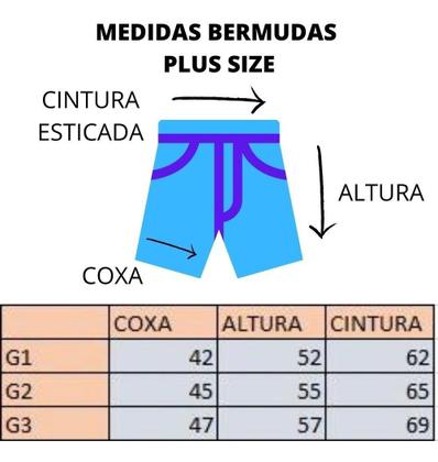 Imagem de Kit 2 Short Moda Praia Relaxado Plus Size Tactel Liso Masculino
